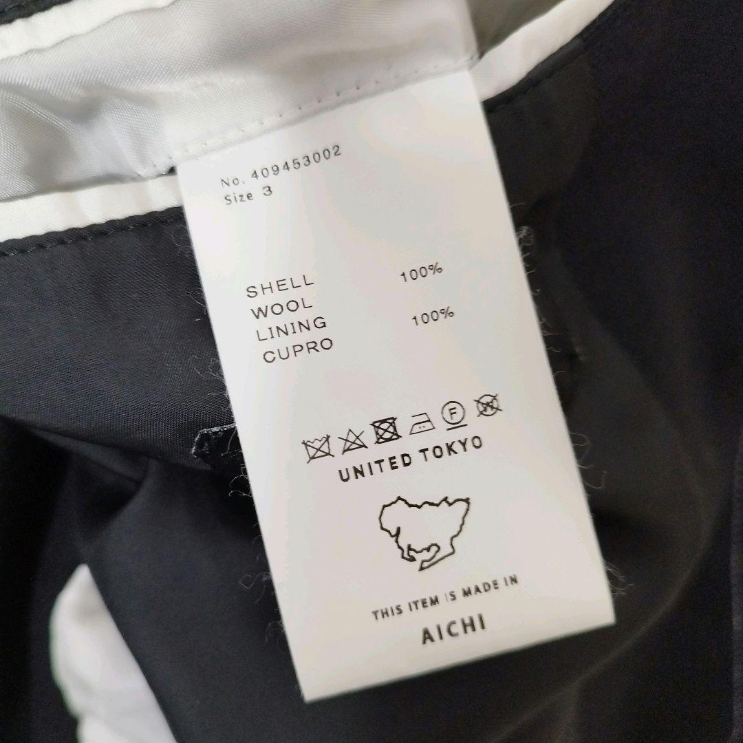 UNITED TOKYO　0ステッチブラックブレザー　XL