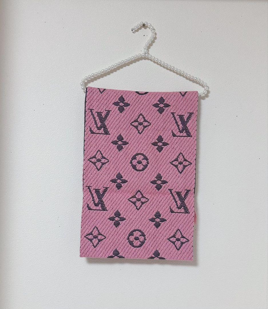 マフラーピンク ロゴマフラーLVノベルティ新品