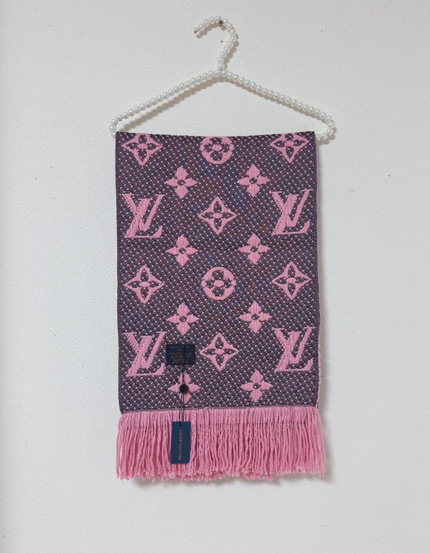マフラーピンク ロゴマフラーLVノベルティ新品