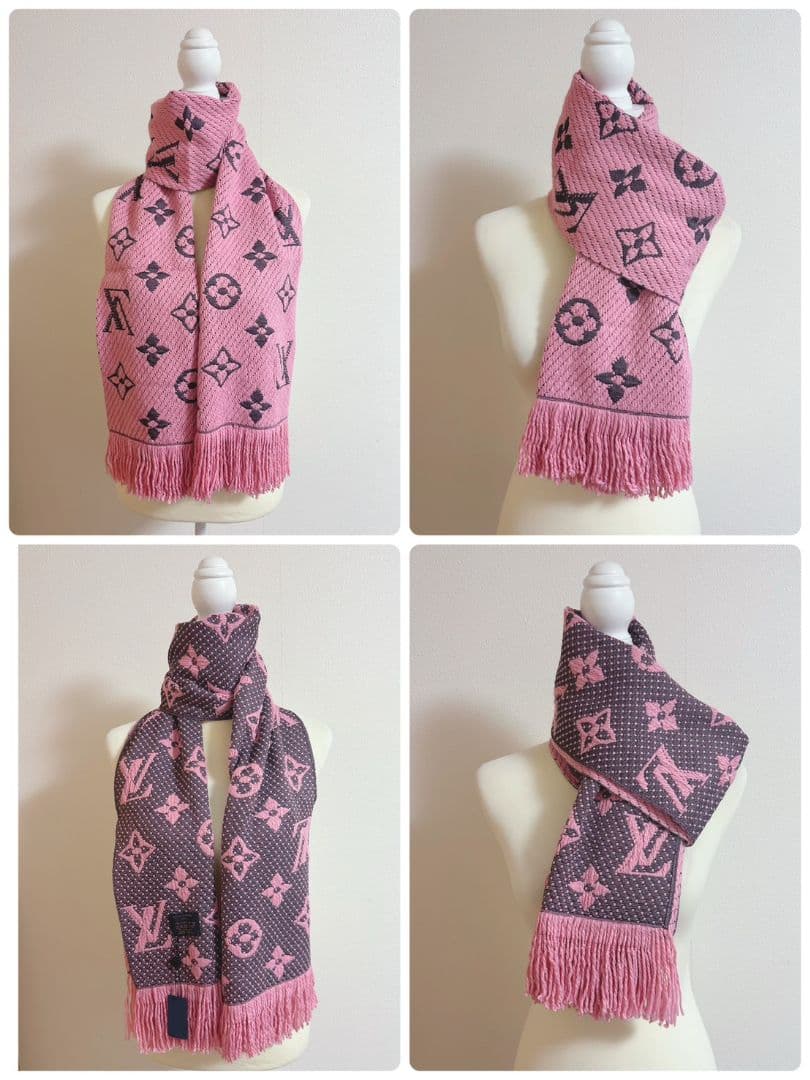 マフラーピンク ロゴマフラーLVノベルティ新品