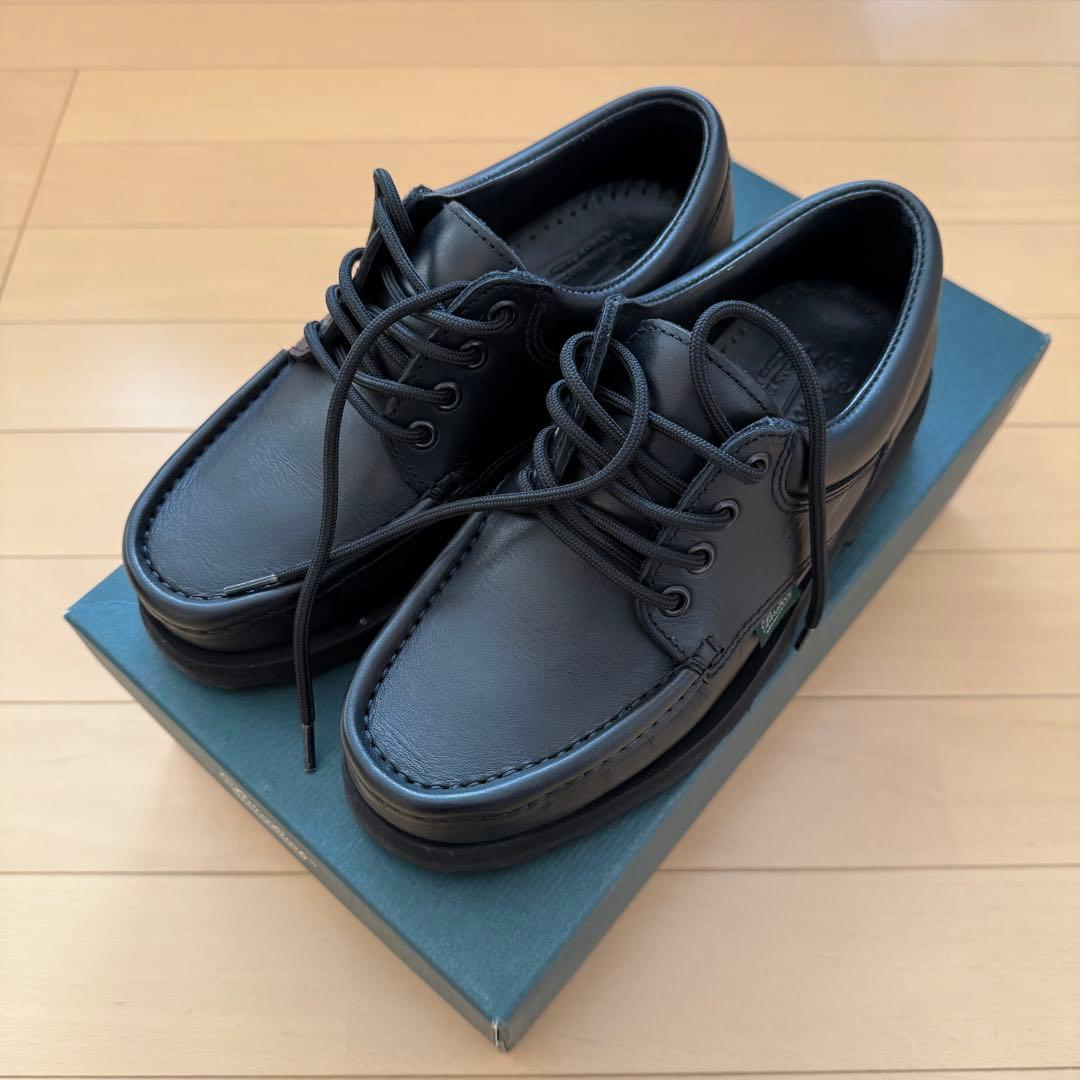 シューツリー付 美品 パラブーツ Paraboot モカシン ティエール UK5