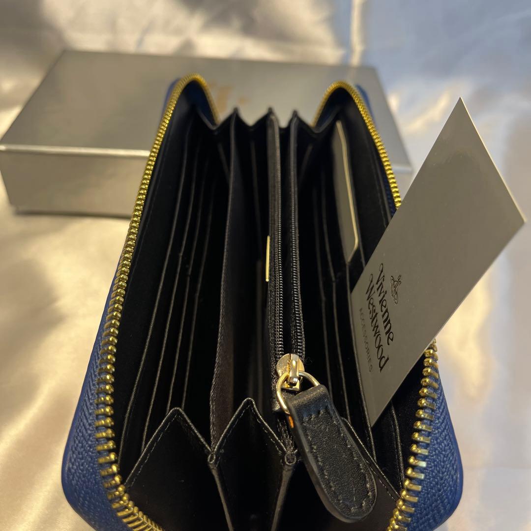 し*ん様 新品 Vivienne Westwood レッド青ライン 長財布 バレ