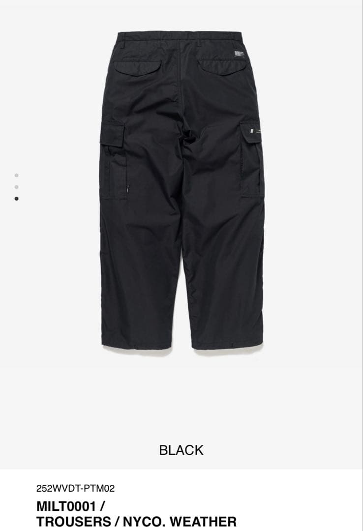 【ステッカー付】WTAPS 25AW MILT0001 /TROUSERS