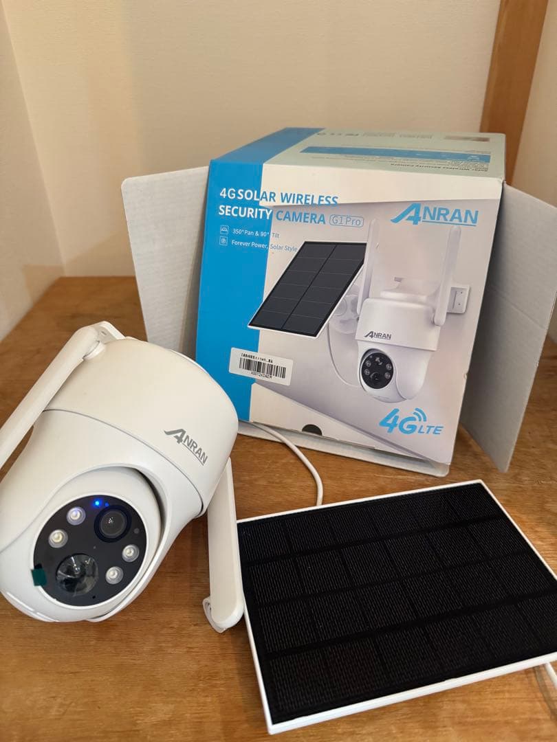 最新4G防犯カメラ・wifi不要・SIM/SDカード内蔵 ANRAN 電源不要