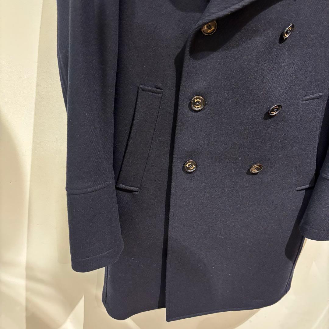 【美品】Sealup BEAMS F別注 ロングピーコート ネイビー 46