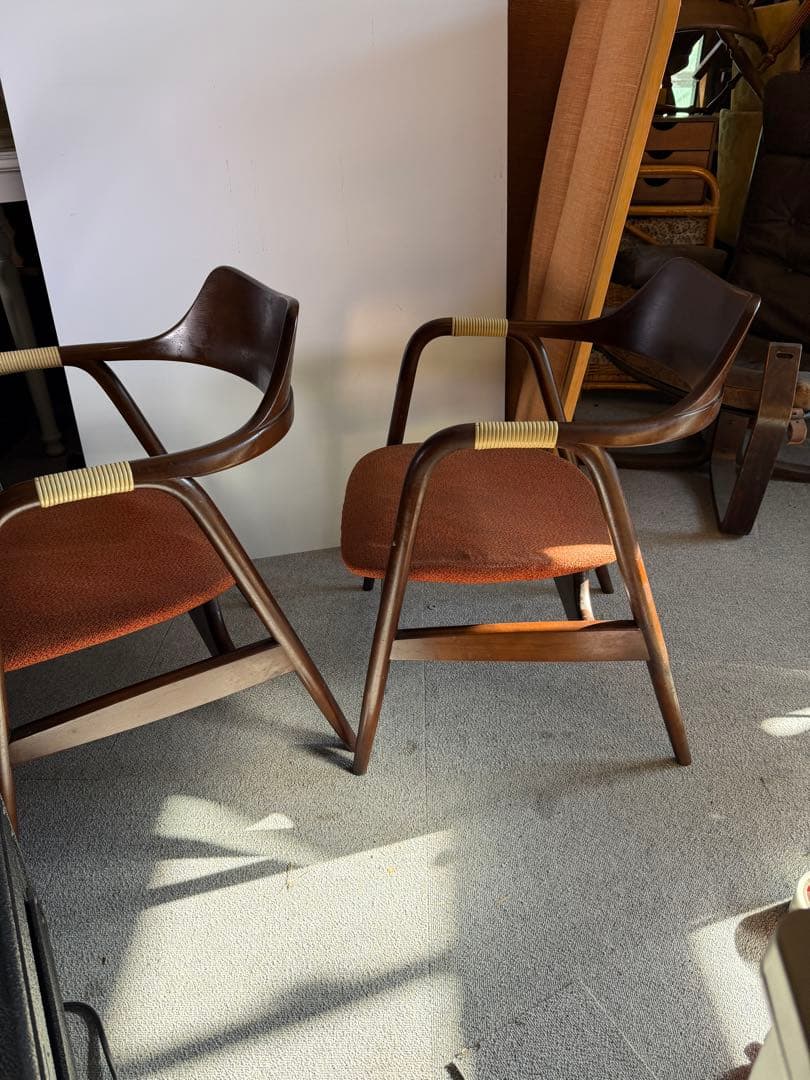 オールドキツツキ 飛騨産業 アイガーチェア アームチェア 2脚 Gマーク名作