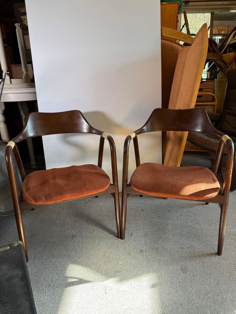 オールドキツツキ 飛騨産業 アイガーチェア アームチェア 2脚 Gマーク名作