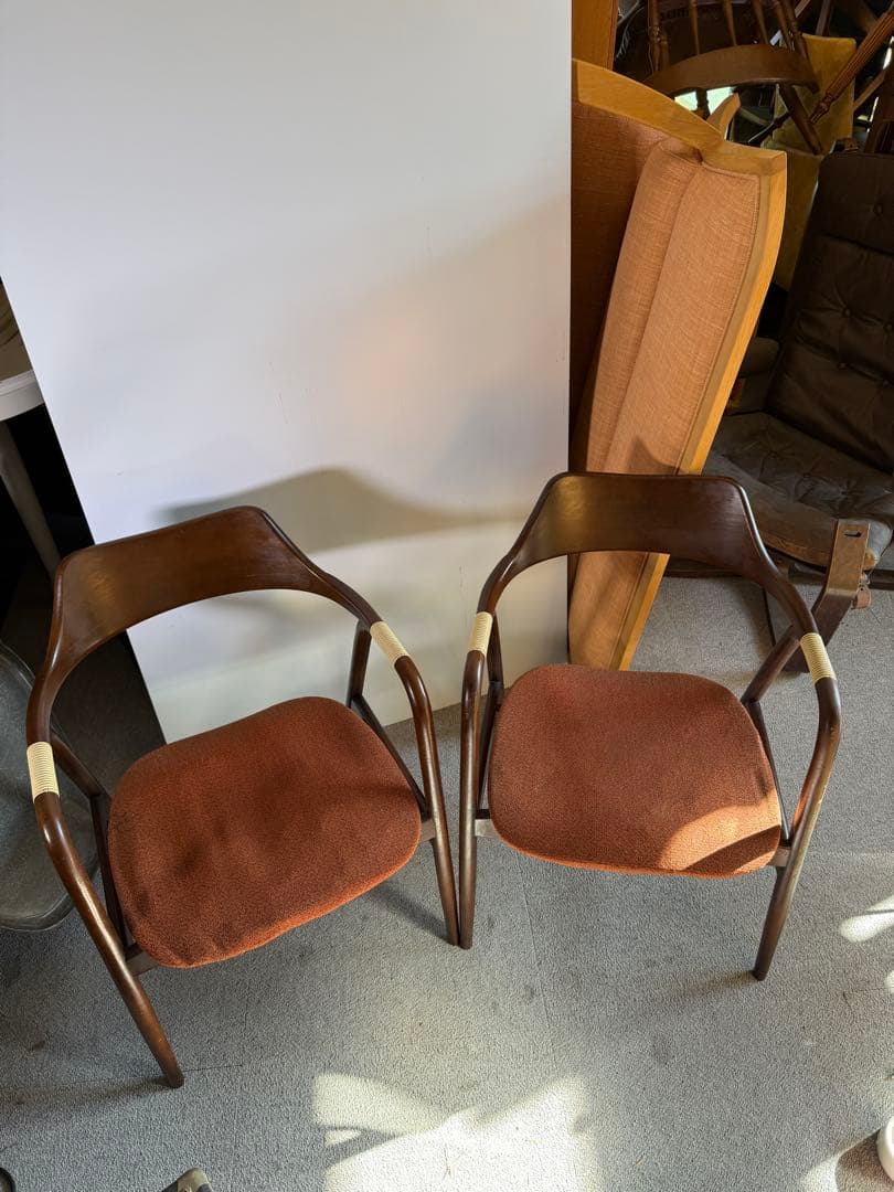 オールドキツツキ 飛騨産業 アイガーチェア アームチェア 2脚 Gマーク名作