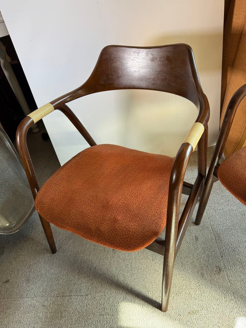 オールドキツツキ 飛騨産業 アイガーチェア アームチェア 2脚 Gマーク名作