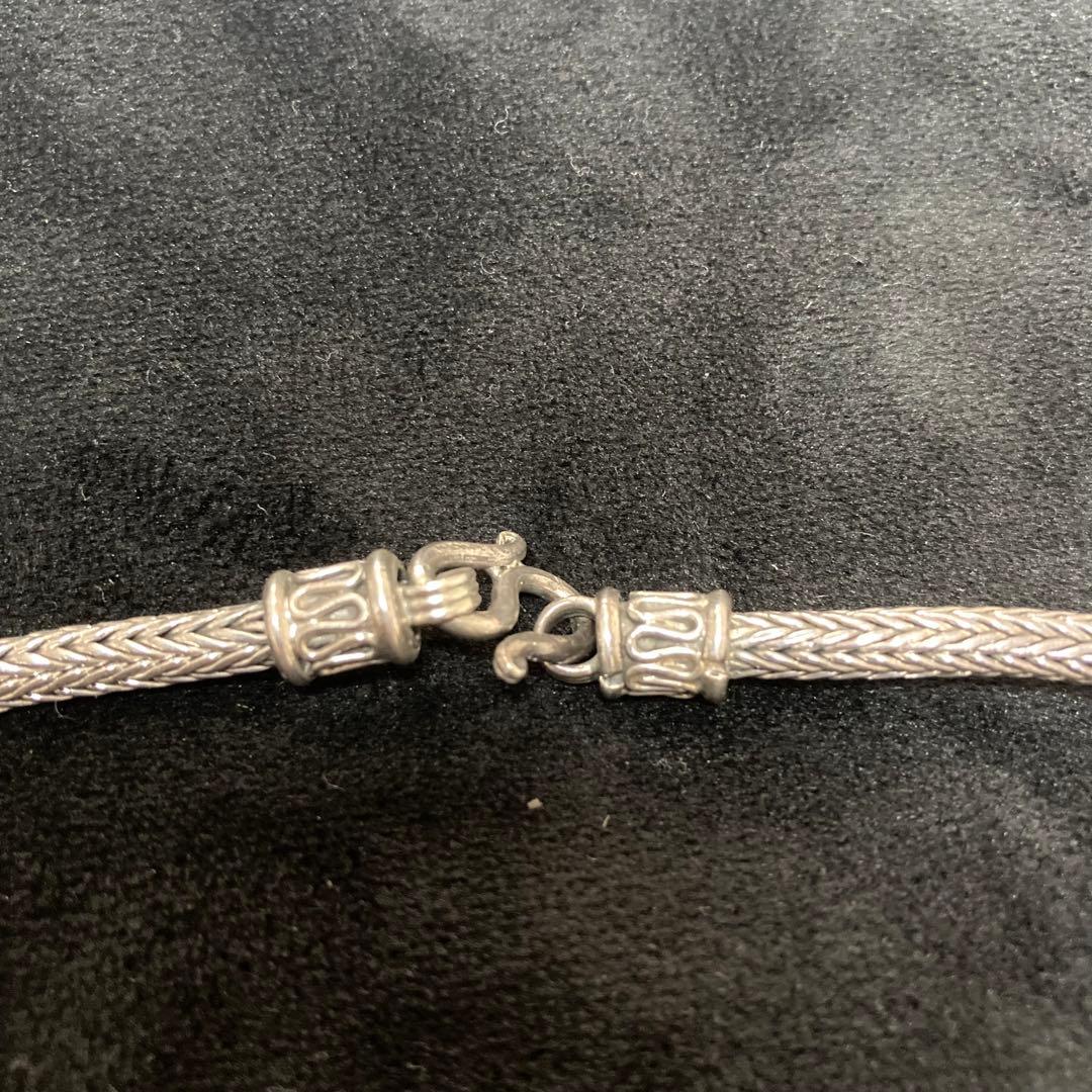 90年代 フォックステールチェーン 刻印925 シルバーアクセサリー