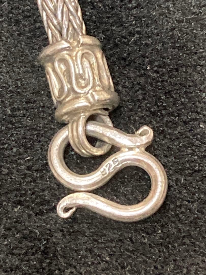 90年代 フォックステールチェーン 刻印925 シルバーアクセサリー