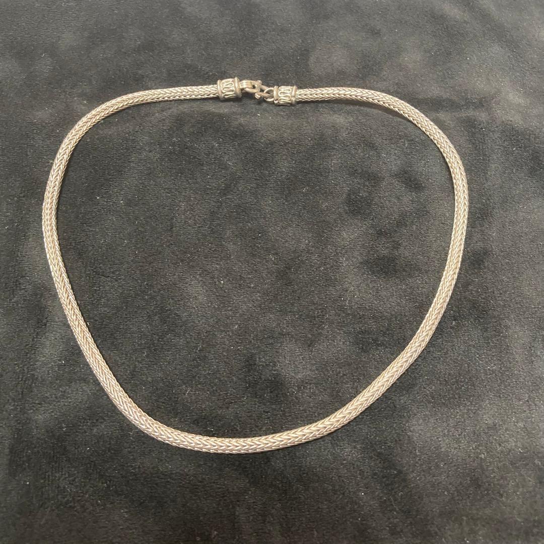 90年代 フォックステールチェーン 刻印925 シルバーアクセサリー