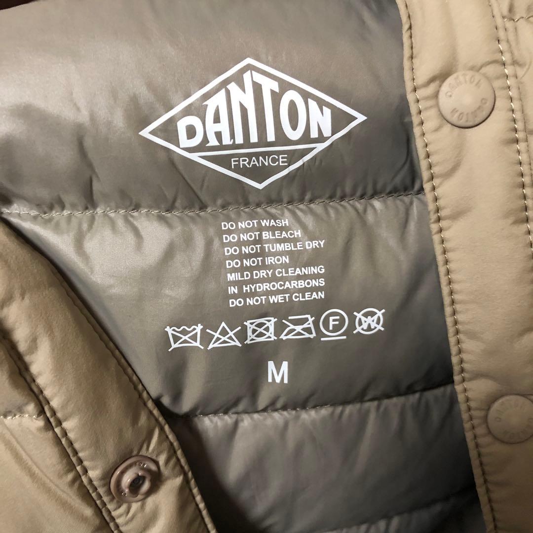 《新品未着用》DANTON インナーダウンベスト　サンドベージュ　Mサイズ