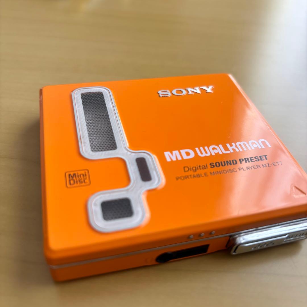 SONY☆WALKMAN ポータブルMDプレイヤーMZ–E77（動作確認済み）