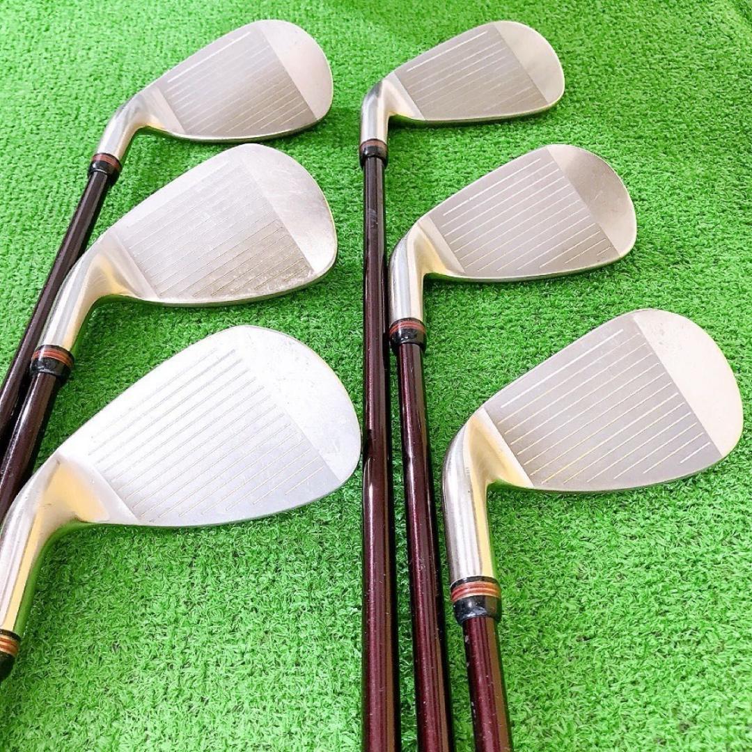 テ04★希少プロギア 6本レディースアイアンセット M-30 TR-X505 赤