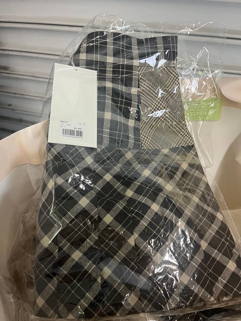 スカート Coco check pleats skirt black size/M