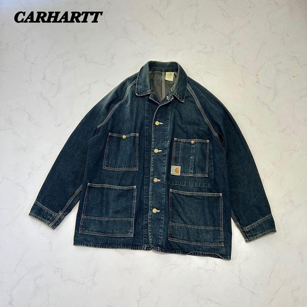 【80s】カーハート デニムカバーオール 100周年モデル 40