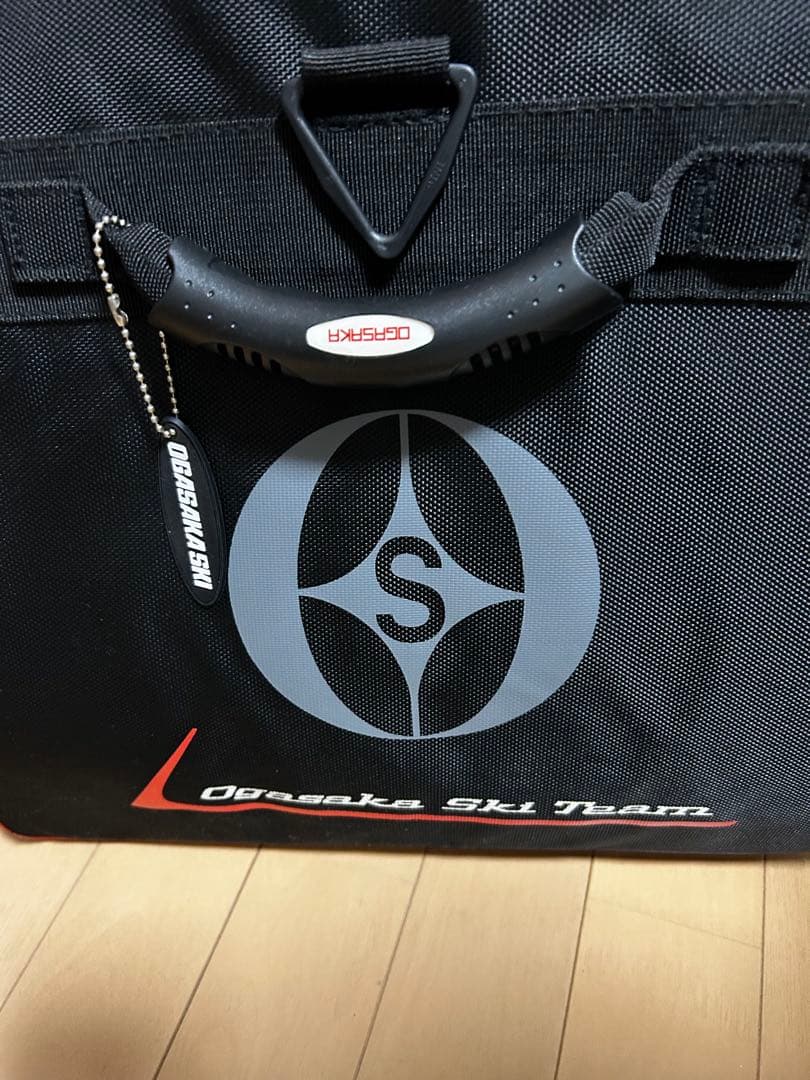 OGASAKA スキー用ダッフルバッグ 黒赤