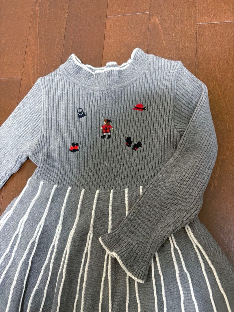 【美品】familiar ワンピース 100