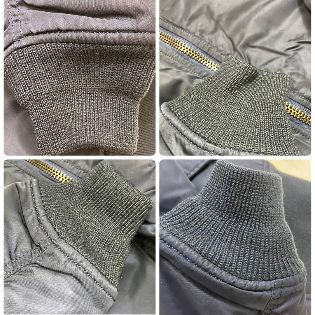 美品✨アヴィレックス XL ネイビー リバーシブル MA-1 フライトジャケット