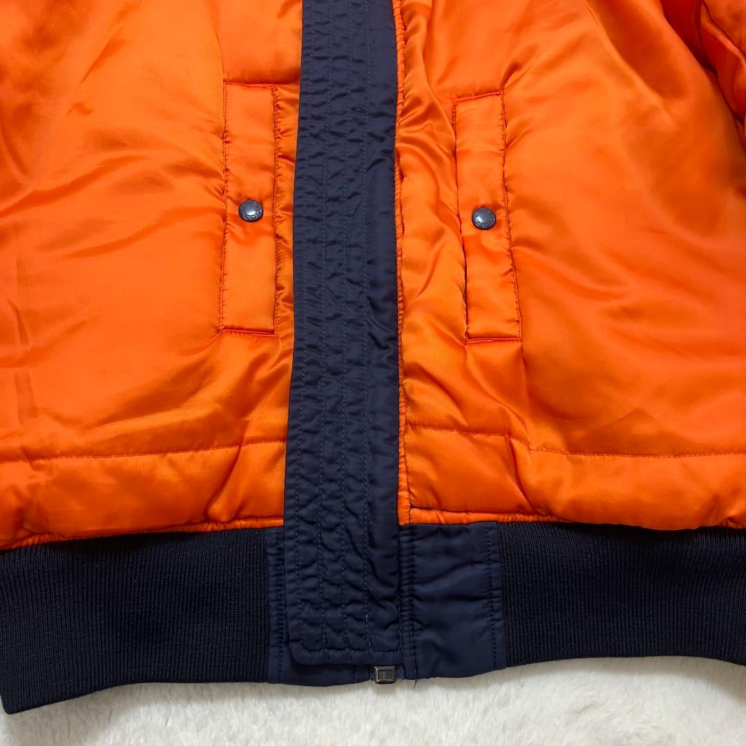 美品✨アヴィレックス XL ネイビー リバーシブル MA-1 フライトジャケット