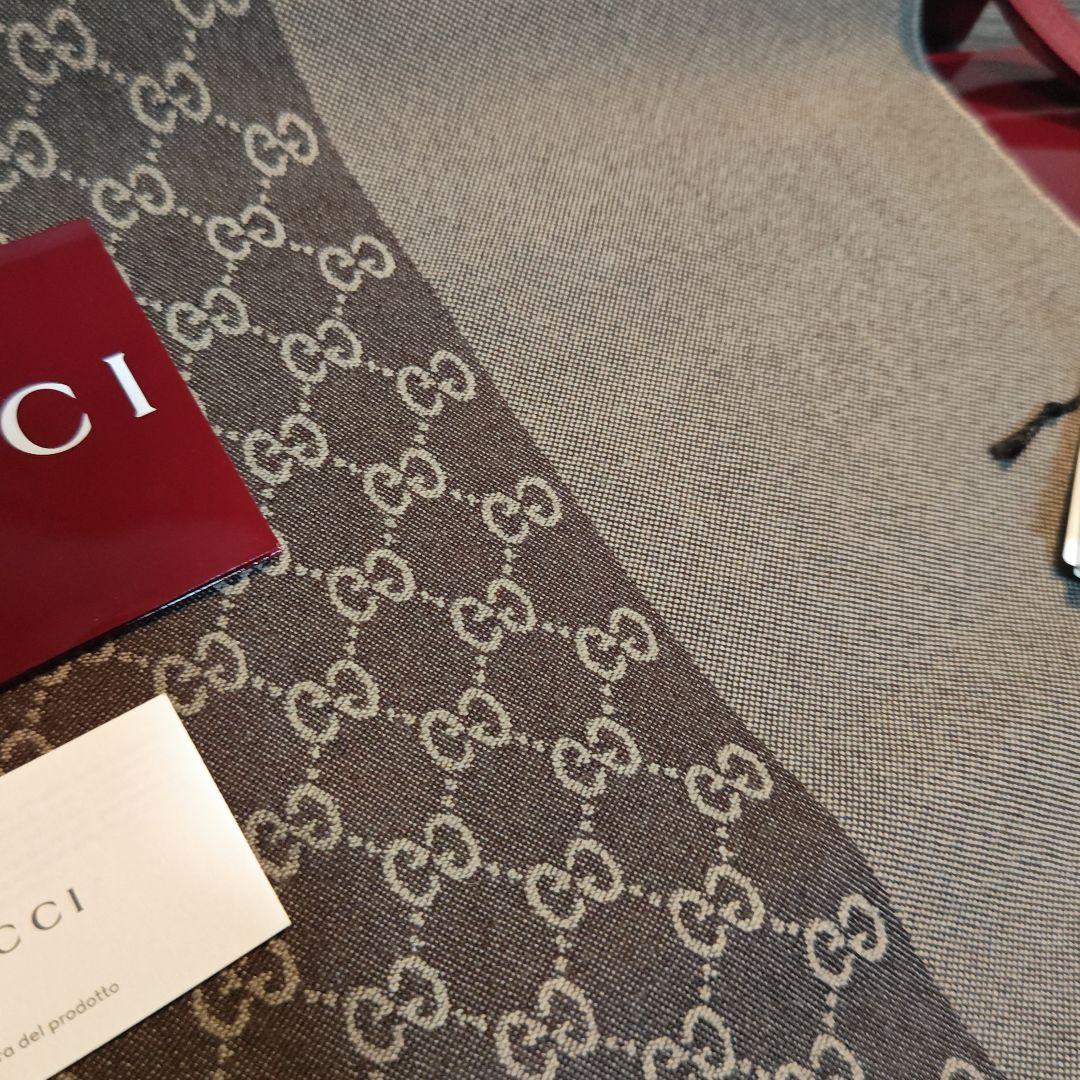 ❤新品箱袋付属❤GUCCI マフラー ストール ショール スカーフ　ブラウン❤