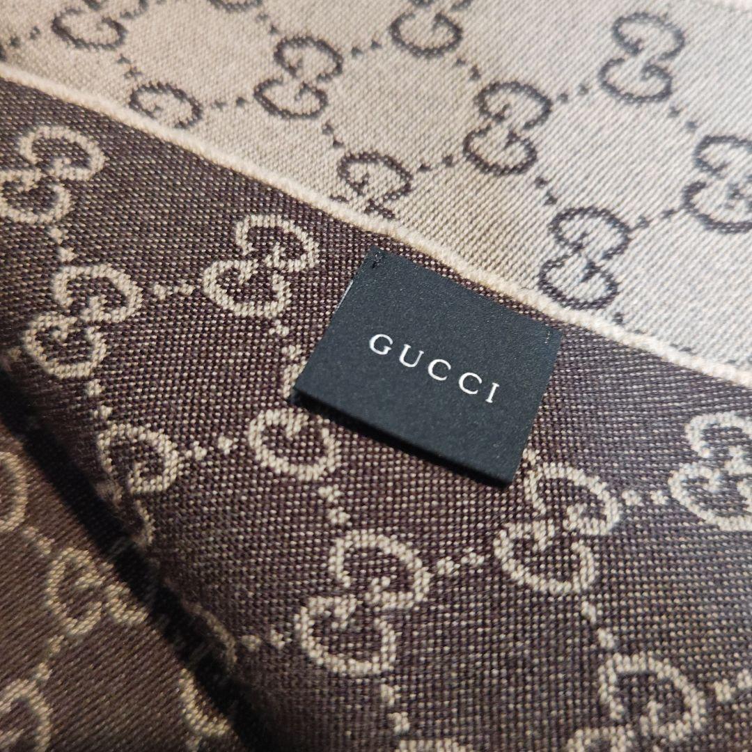 ❤新品箱袋付属❤GUCCI マフラー ストール ショール スカーフ　ブラウン❤