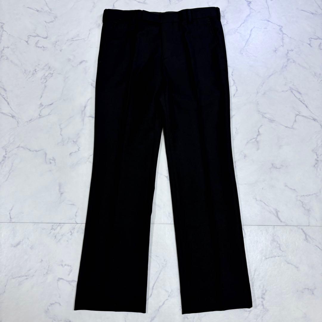 美品 ジョンローレンスサリバン セットアップ スーツ 36/34 黒 カシミア混