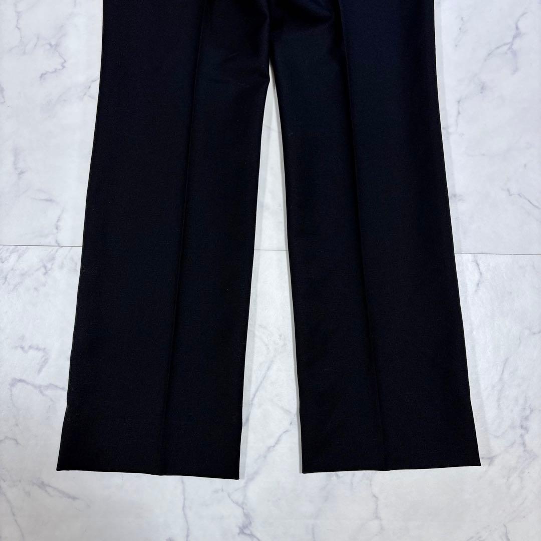 美品 ジョンローレンスサリバン セットアップ スーツ 36/34 黒 カシミア混