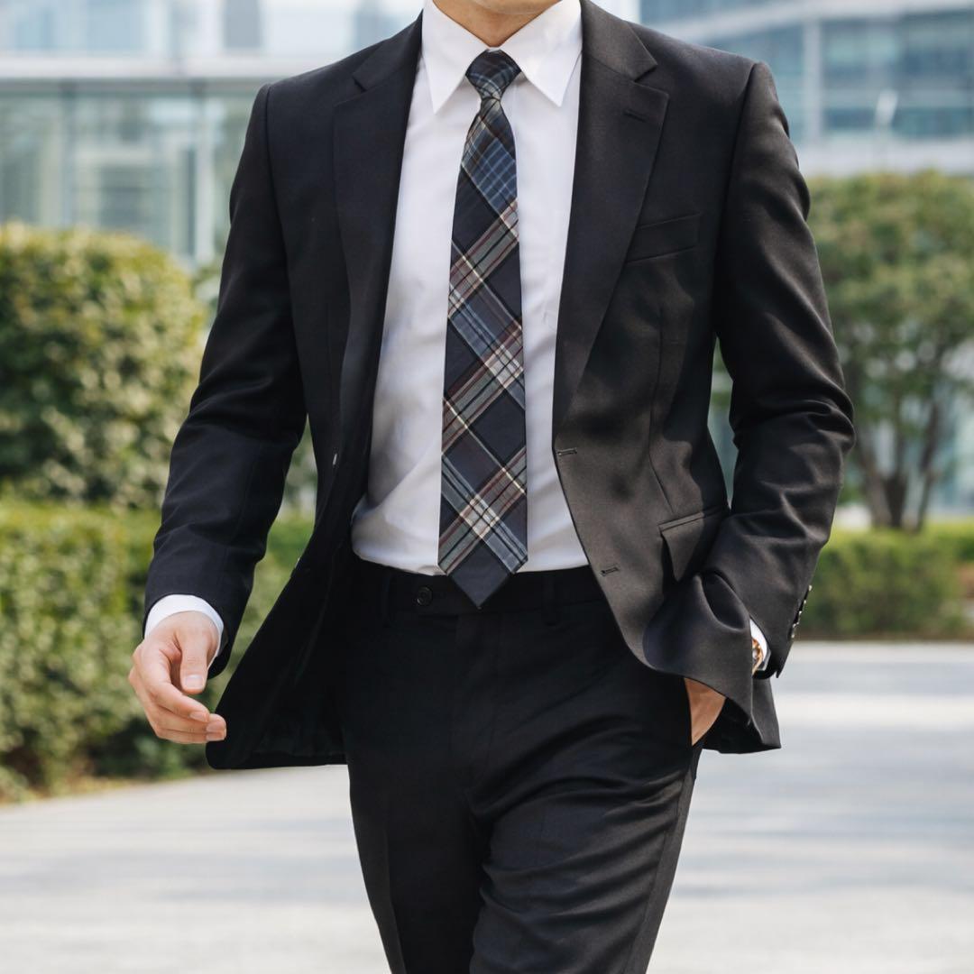 美品 ジョンローレンスサリバン セットアップ スーツ 36/34 黒 カシミア混