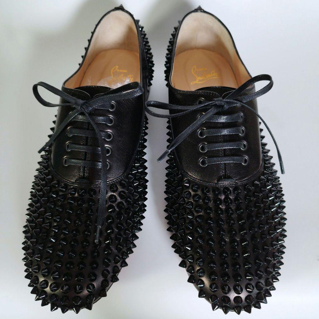 美品 クリスチャンルブタン フレディ ドレスシューズ 革靴 41.5 スパイク