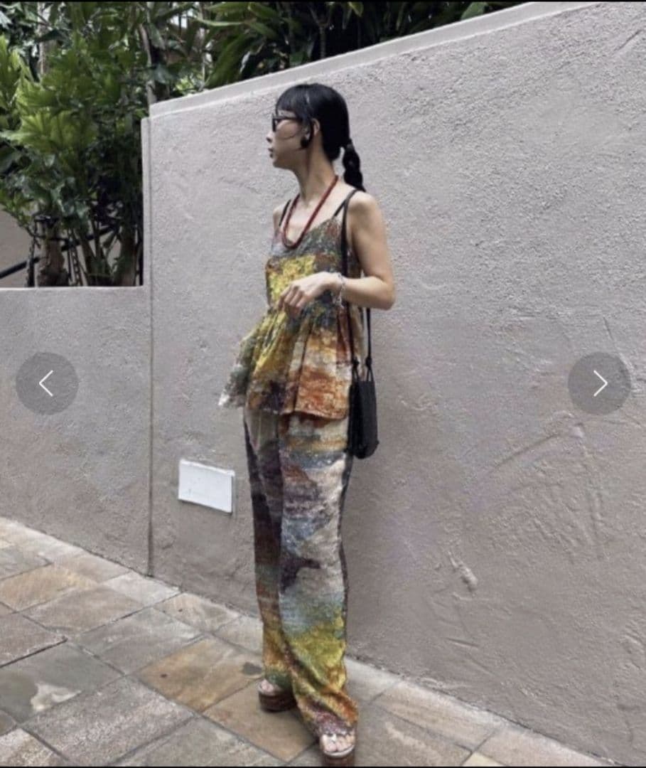 Ameri　MEDI RACHEL FLUFFY ART PANTS