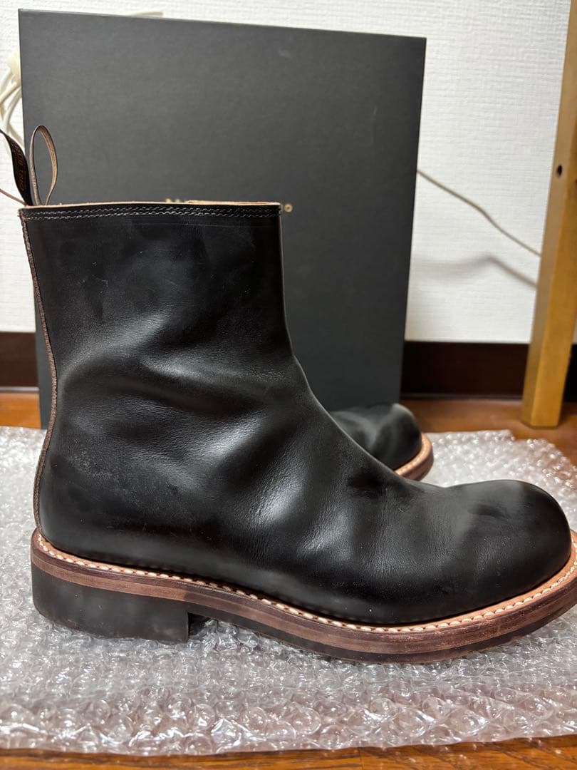 ROLLING DUB TRIO ブラックレザーブーツ