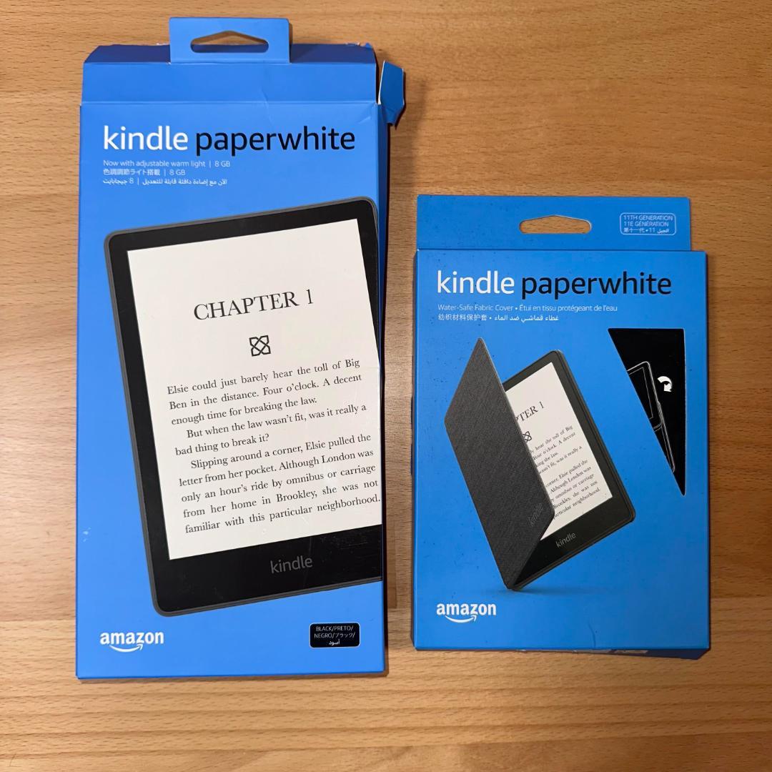 Kindle Paperwhite 第11世代 8GB＋純正カバー 箱付・美品
