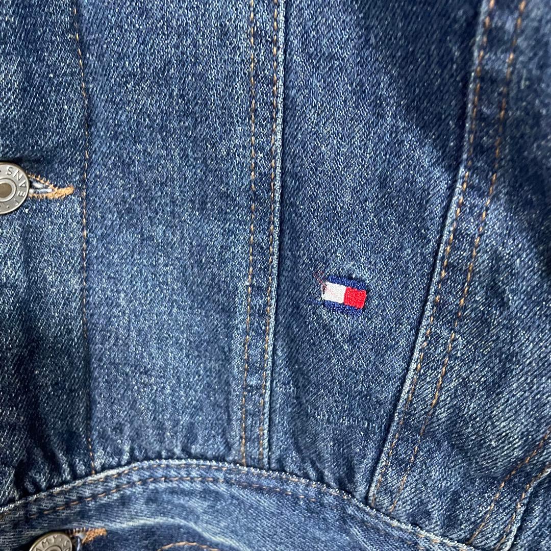   トミー　ボアデニムジャケット フラッグロゴ　 M