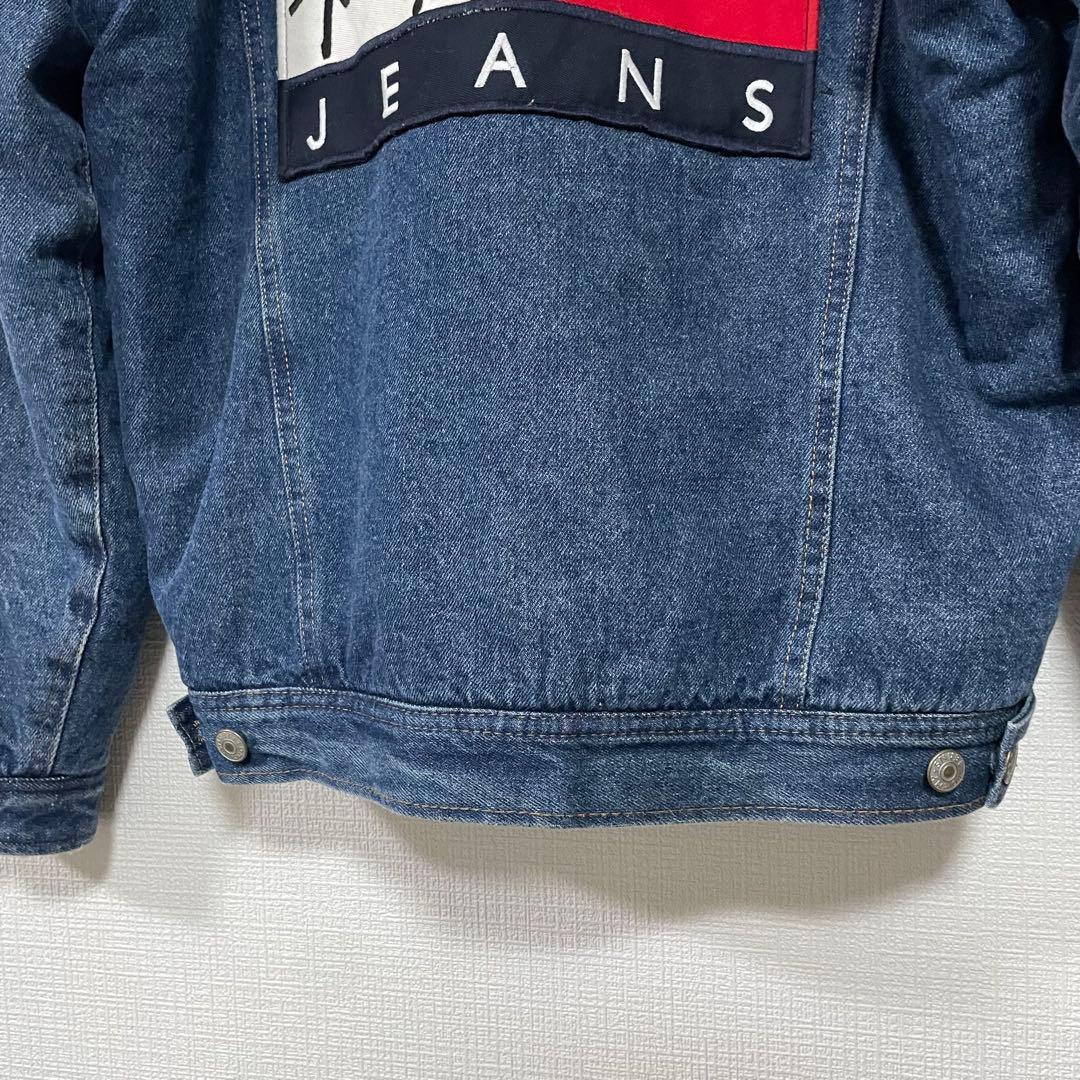   トミー　ボアデニムジャケット フラッグロゴ　 M