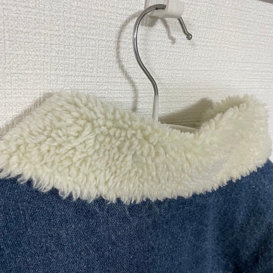   トミー　ボアデニムジャケット フラッグロゴ　 M