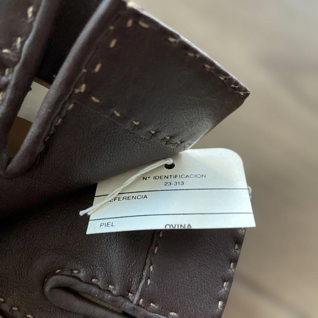 LOEWE ロエベ レザーグローブ スウェード 本革 ブラウン ヴィンテージ