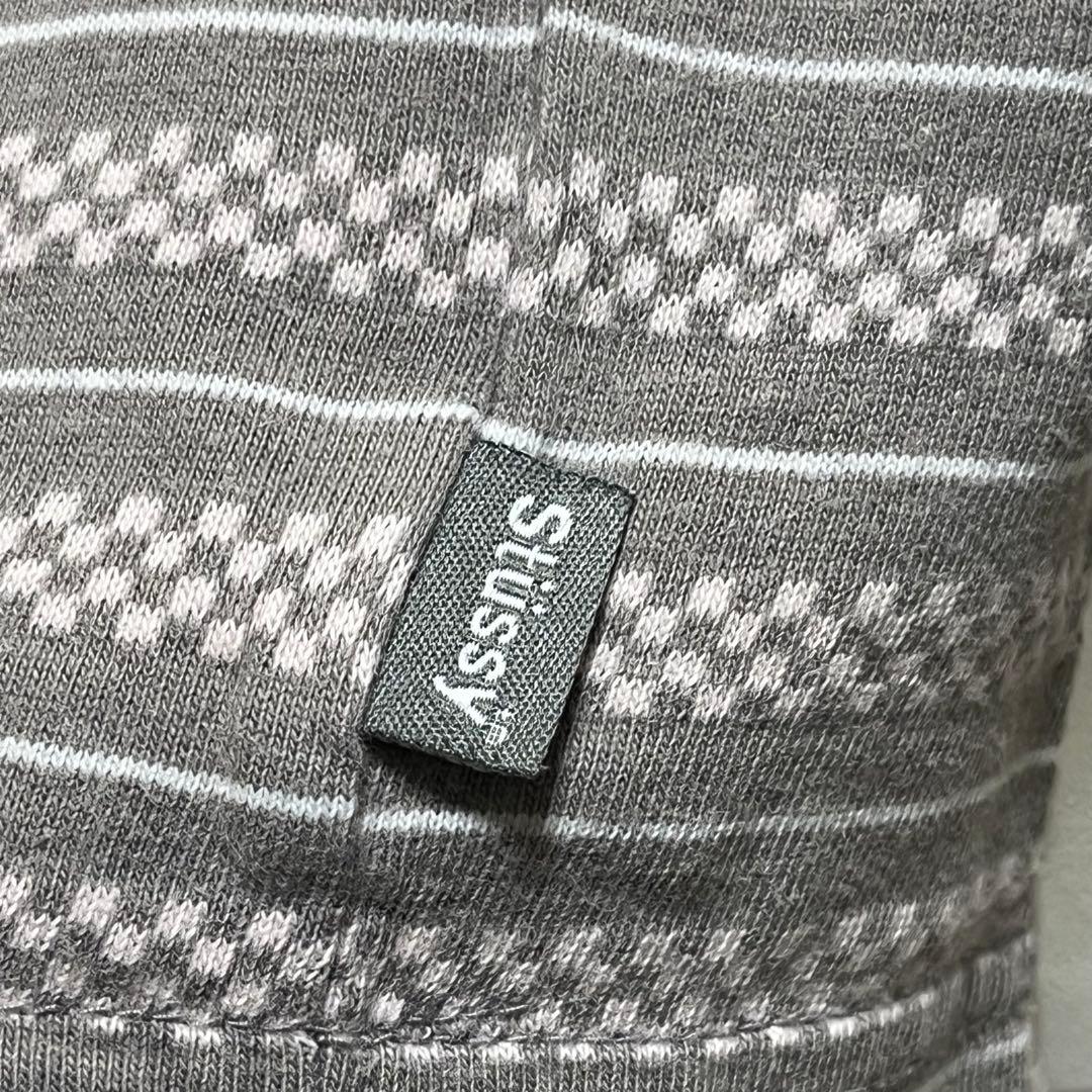 ※KSU※ 00s STUSSY ボーダーtシャツ　総柄