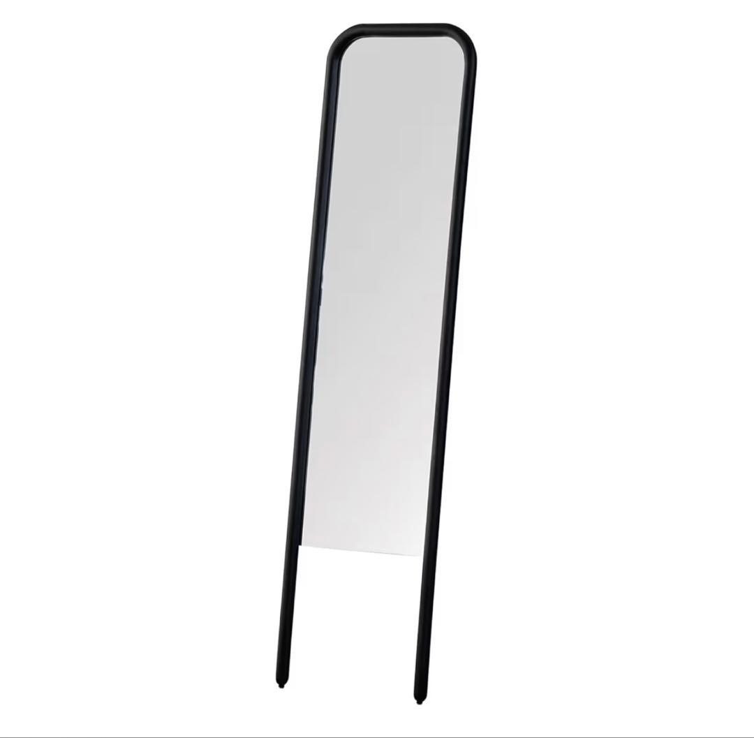 NO WHERE LIKE  全身鏡 姿見 スタンドミラー 黒縁 オーク