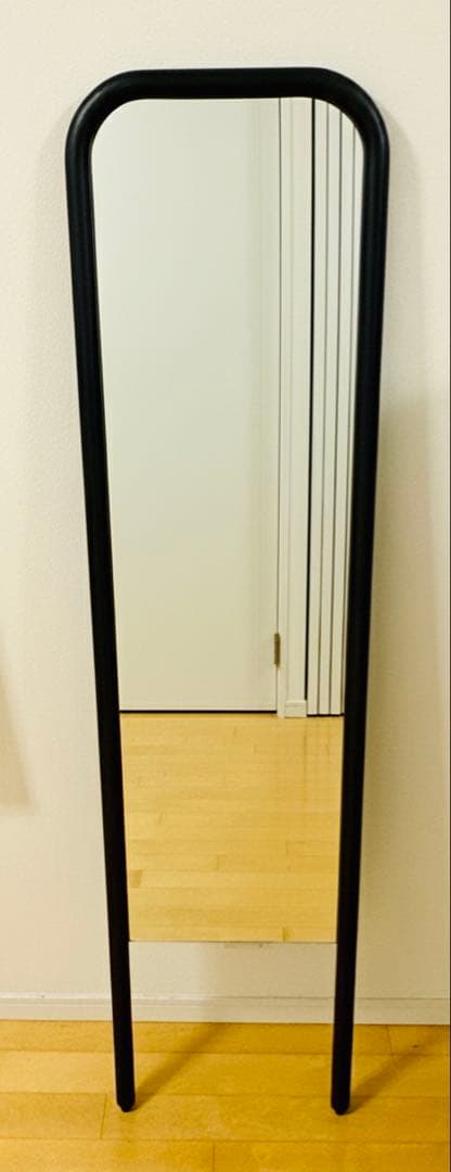 NO WHERE LIKE  全身鏡 姿見 スタンドミラー 黒縁 オーク