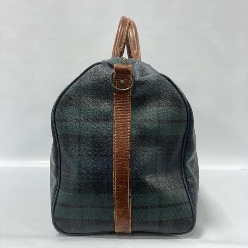 ポロ ラルフローレン/PVC×レザー/ブラックウォッチ/ボストンバッグ/大容量