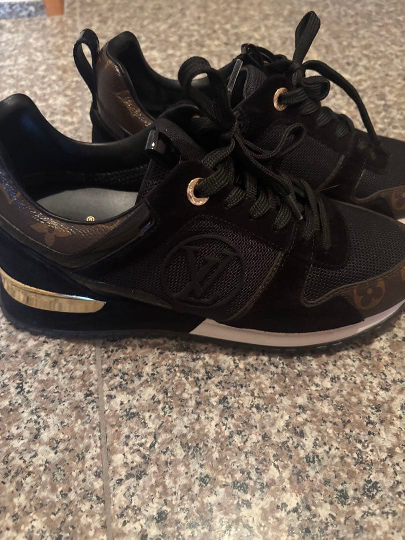 Louis Vuitton ブラック/ブラウン スニーカー 美品38