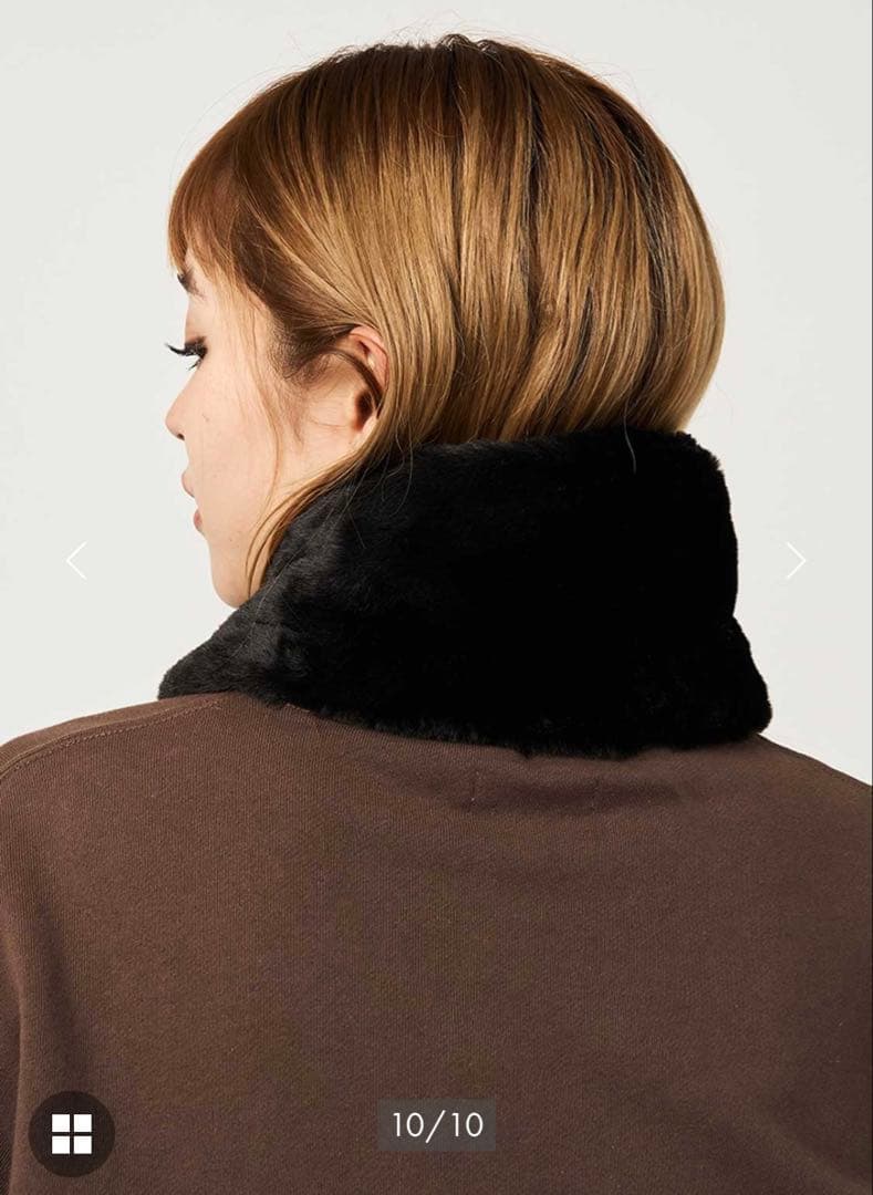 graniphビューティフルシャドーぬいぐるみマフラー　グラニフ　ファーマフラー