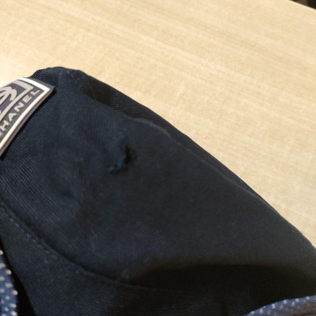 シャネル バケットハット スポーツライン ネイビー コットン ココマーク