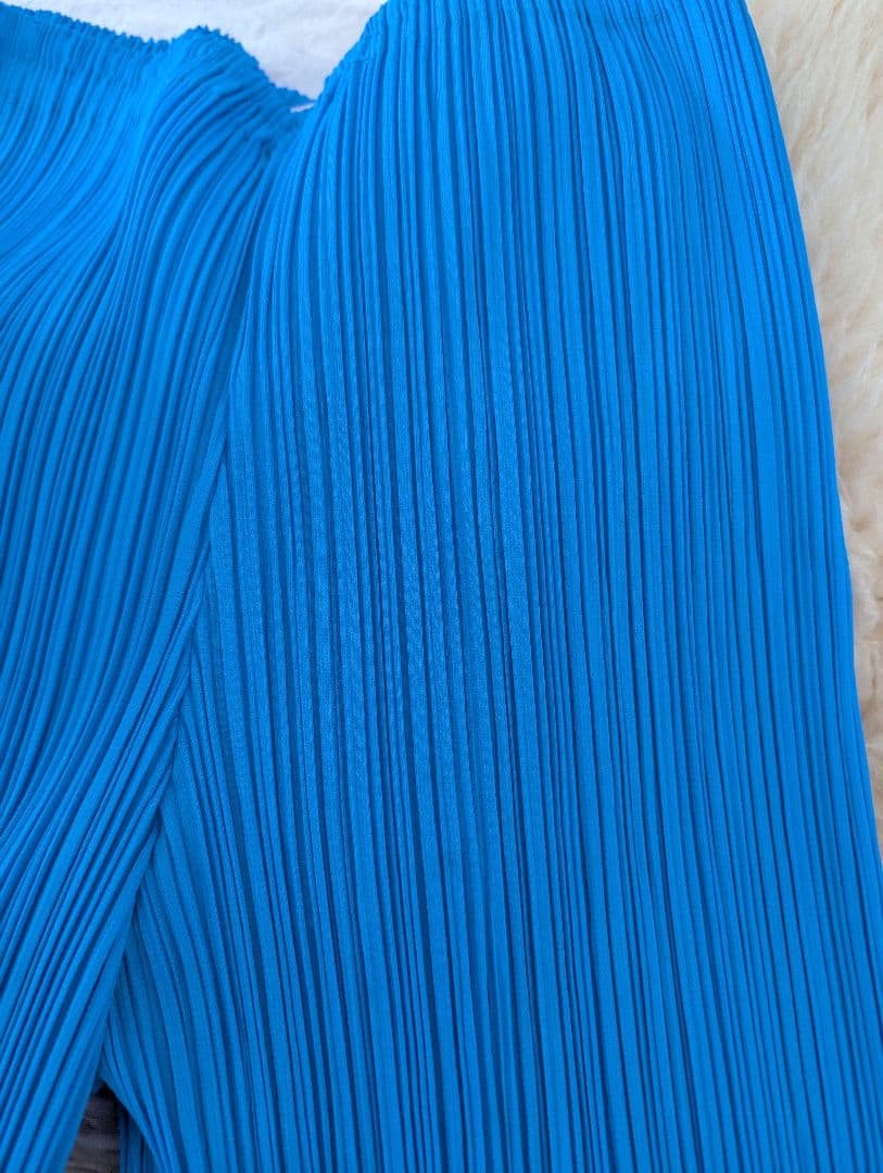 PLEATS PLEASE プリーツパンツ 青 M サイズ1