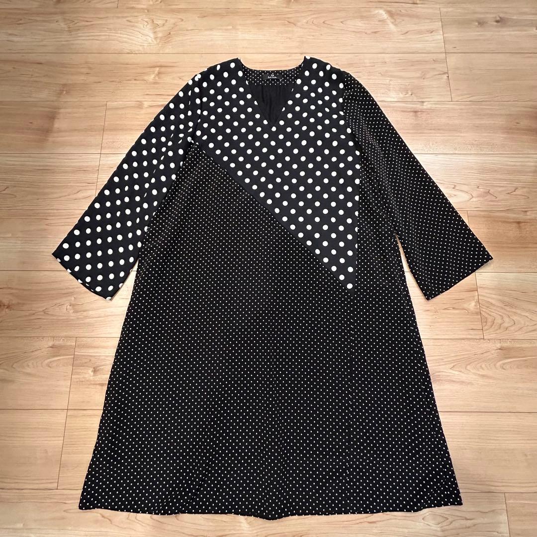 新品 大きいサイズPS Paul Smith ポールスミス ロングワンピース 黒