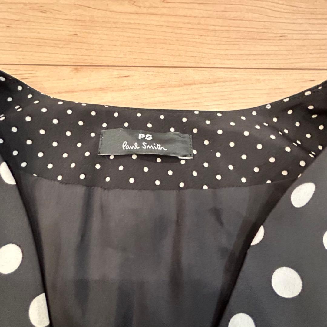 新品 大きいサイズPS Paul Smith ポールスミス ロングワンピース 黒