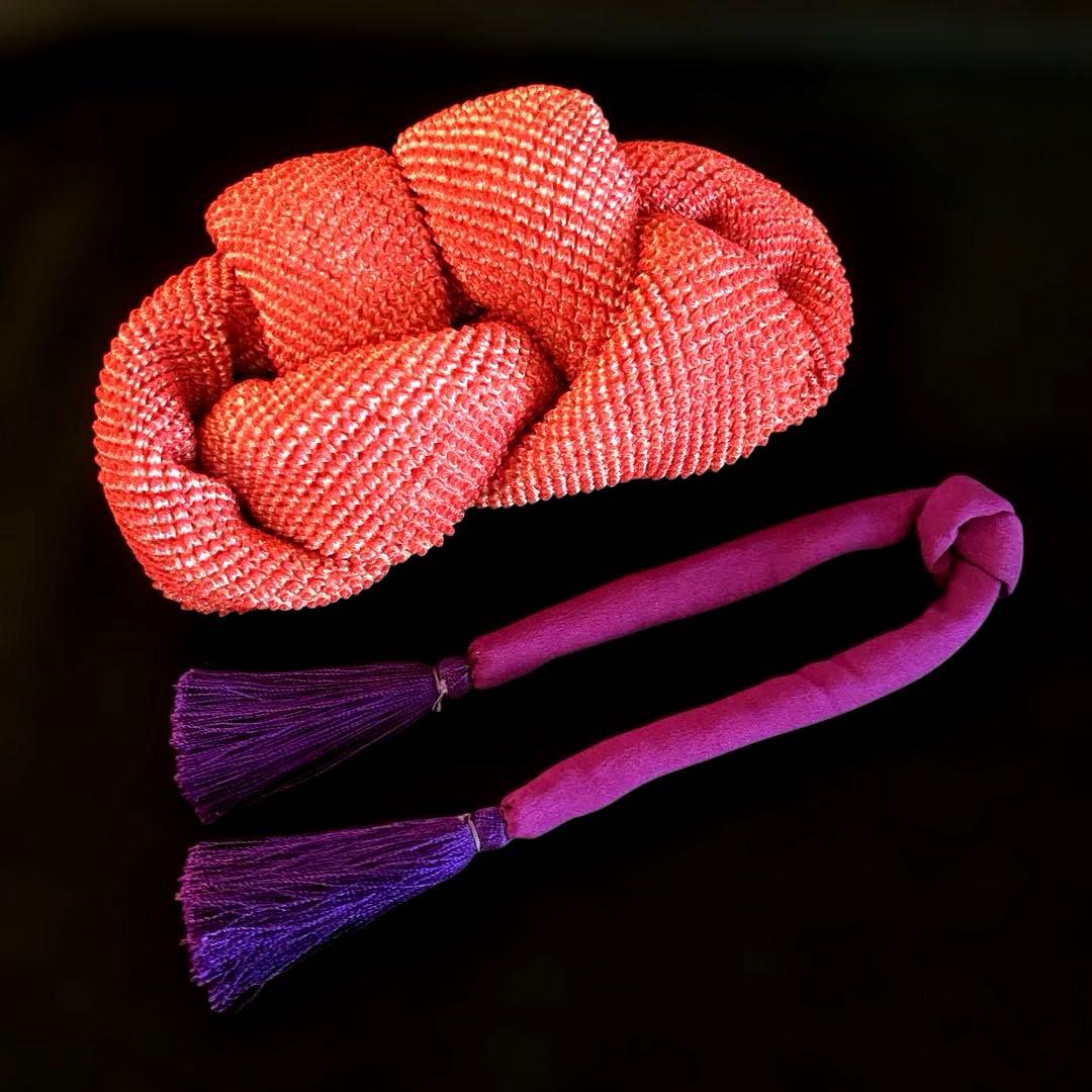 勝山髪飾り 七五三 7歳 (紫×薄紫×白)