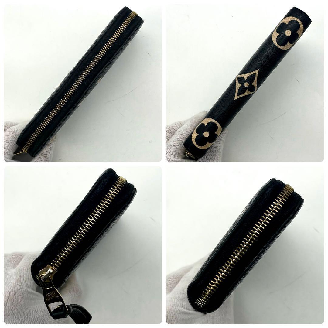 ルイヴィトン モノグラム ジッピーウォレット バイカラー 長財布 正規品 黒色